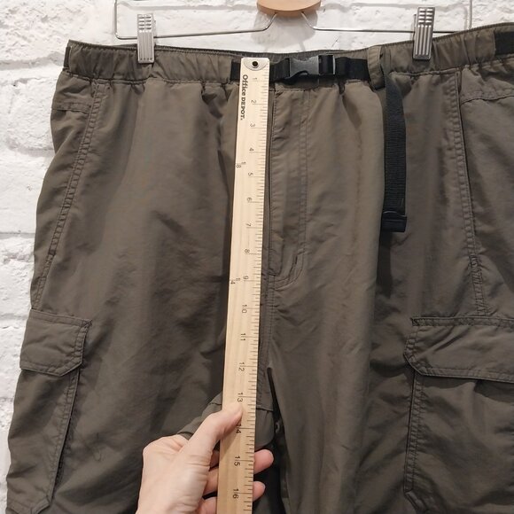 REI Convertible Pants Shorts Mens XL Green Zip Off Nylon Cargo Hiking W35 L31 - Picture 11 of 15